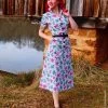 1940s Style Tea Dress Absoleafy -Chic Apparel Shop 1940s style tea dress absoleafy p4802 21986 medium