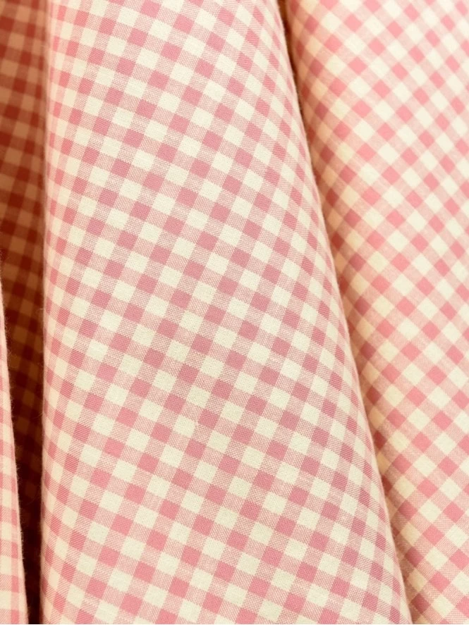 1940s Style Tea Dress Pink And Cream Gingham 7 1940s Style Tea Dress Pink And Cream Gingham - Image 5