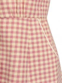 1940s Style Tea Dress Pink And Cream Gingham 10 1940s Style Tea Dress Pink And Cream Gingham -Chic Apparel Shop 1940s style tea dress pink and cream gingham p5850 26068 medium