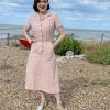 1940s Style Tea Dress Pink And Cream Gingham 1 1940s Style Tea Dress Pink And Cream Gingham -Chic Apparel Shop 1940s style tea dress pink and cream gingham p5850 26550 medium