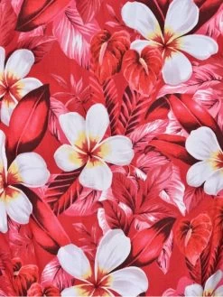 1940s Style Tea Dress Plumeria Red -Chic Apparel Shop 1940s style tea dress plumeria red p5852 25730 medium