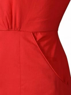 1940s Style Tea Dress Red 8 1940s Style Tea Dress Red -Chic Apparel Shop 1940s style tea dress red p5633 24863 medium