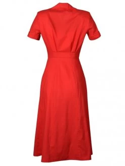 1940s Style Tea Dress Red 9 1940s Style Tea Dress Red -Chic Apparel Shop 1940s style tea dress red p5633 24864 medium