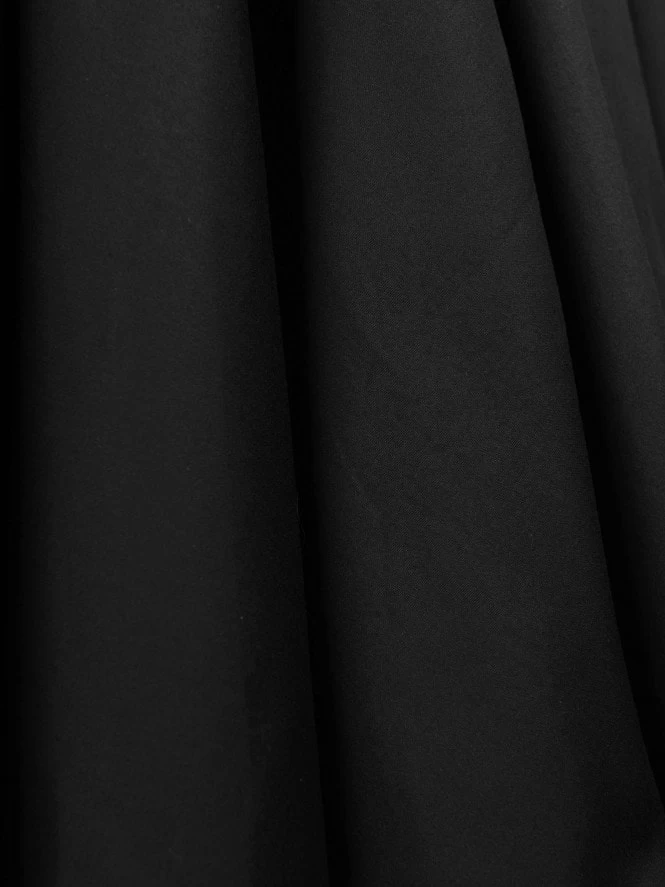 1950s Halterneck Black Sateen Dress 5 1950s Halterneck Black Sateen Dress - Image 3