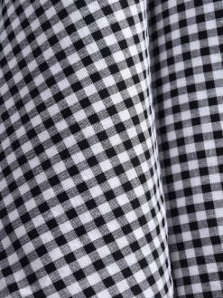 1950s Halterneck Circle Dress Black And White Gingham -Chic Apparel Shop 1950s halterneck circle dress black and white gingham p5774 25433 medium