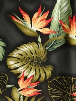 1950s Halterneck Dress Bird Of Paradise Black -Chic Apparel Shop 1950s halterneck dress bird of paradise black p5789 25486 medium