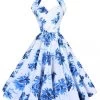 1950s Halterneck Dress Dahlia Blue 2 1950s Halterneck Dress Dahlia Blue -Chic Apparel Shop 1950s halterneck dress dahlia blue p5837 26701 medium