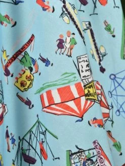 1950s Halterneck Dress Fairground Blue 6 1950s Halterneck Dress Fairground Blue -Chic Apparel Shop 1950s halterneck dress fairground blue p5349 24750 medium