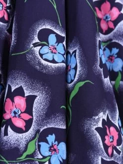 1950s Halterneck Dress Floral Spray Blue -Chic Apparel Shop 1950s halterneck dress floral spray blue p5835 26706 medium