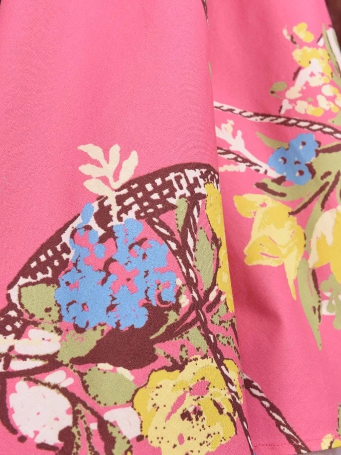 1950s Halterneck Dress Gardener Pink 4 1950s Halterneck Dress Gardener Pink - Image 2