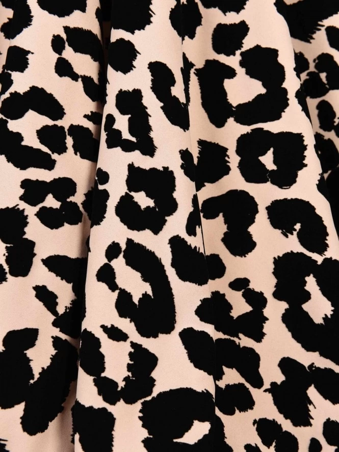 1950s Halterneck Dress Leopard Lux 4 1950s Halterneck Dress Leopard Lux - Image 2