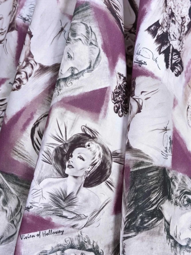 1950s Halterneck Dress Silver Screen Amethyst 4 1950s Halterneck Dress Silver Screen Amethyst - Image 2