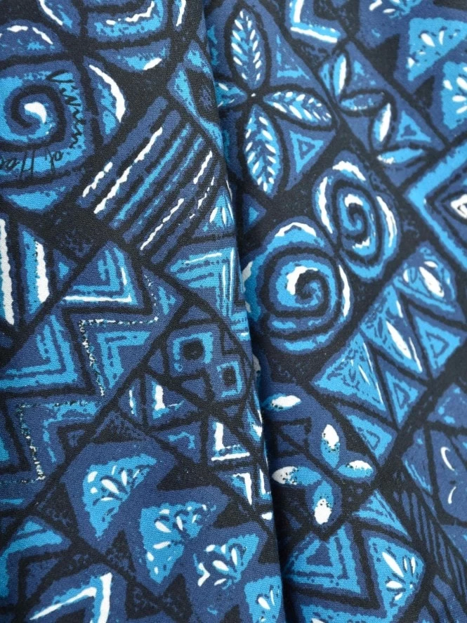 1950s Halterneck Dress Tapa Sapphire 5 1950s Halterneck Dress Tapa Sapphire - Image 3