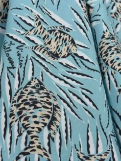 1950s Halterneck Dress Tiger Fish Blue -Chic Apparel Shop 1950s halterneck dress tiger fish blue p6183 27234 medium