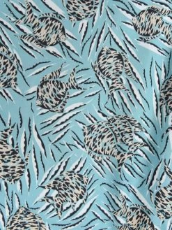 1950s Halterneck Dress Tiger Fish Blue -Chic Apparel Shop 1950s halterneck dress tiger fish blue p6183 27235 medium