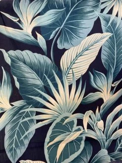 1950s Halterneck Dress Tropical Leaves Blue -Chic Apparel Shop 1950s halterneck dress tropical leaves blue p6485 28672 medium