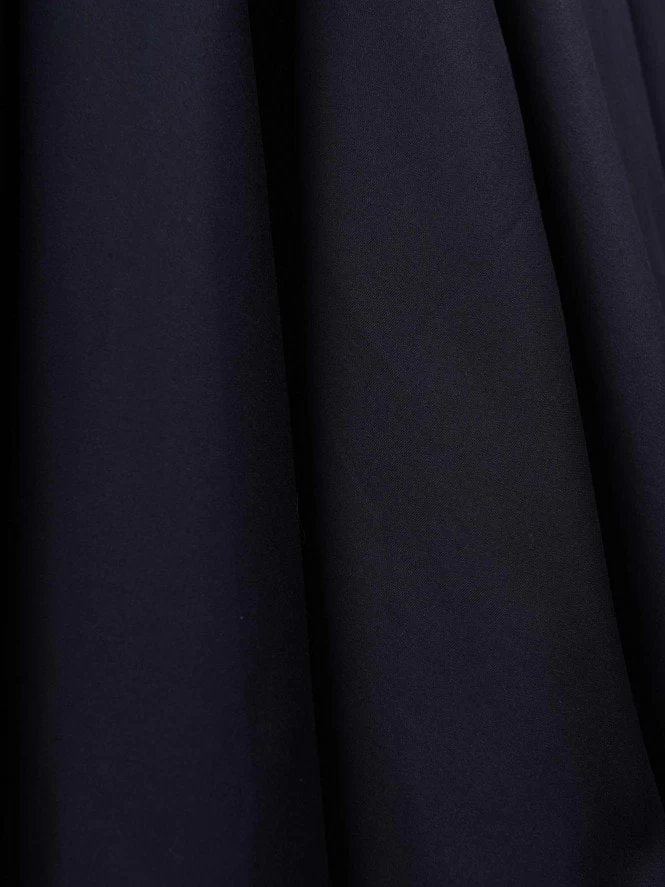 1950s Halterneck Navy Sateen Dress 5 1950s Halterneck Navy Sateen Dress - Image 3