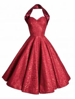 1950s Halterneck Ruby Sparkle Dress 8 1950s Halterneck Ruby Sparkle Dress -Chic Apparel Shop 1950s halterneck ruby sparkle dress p3781 15737 medium