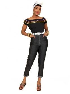 1950s Jeans Black Denim -Chic Apparel Shop 1950s jeans black denim p551 11124 medium