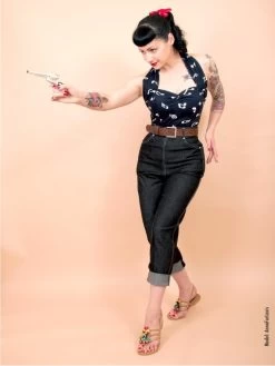 1950s Jeans Black Denim -Chic Apparel Shop 1950s jeans black denim p551 11126 medium