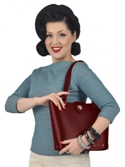 Arizona Burgundy Leather Handbag -Chic Apparel Shop arizona burgundy leather handbag p4441 18745 medium