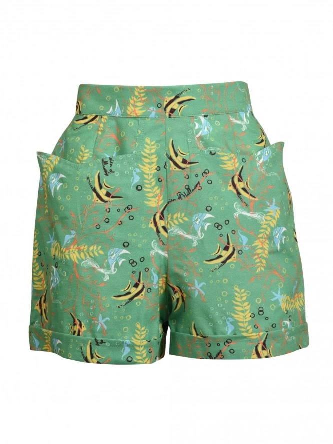 Betty Shorts Angelfish Green 6 Betty Shorts Angelfish Green - Image 4