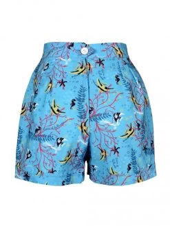 Betty Shorts Angelfish Turquoise -Chic Apparel Shop betty shorts angelfish turquoise p5748 25857 medium