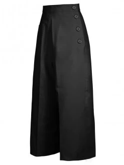 Black Cotton Culottes