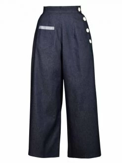 Blue Denim Culottes -Chic Apparel Shop blue denim culottes p4928 21823 medium