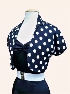 Bolero Navy White Polka -Chic Apparel Shop bolero navy white polka p305 742 medium