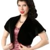 Bolero Plain Black Velvet -Chic Apparel Shop bolero plain black velvet p266 14583 medium