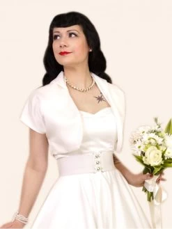 Bolero Satin White Duchess -Chic Apparel Shop bolero satin white duchess p318 4341 medium