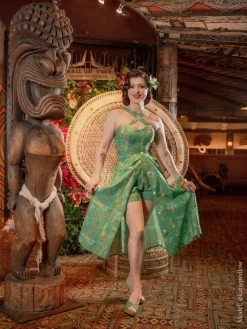 Button Betty Skirt Angelfish Green