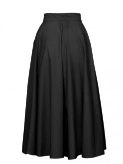 Chic Apparel Shop -Chic Apparel Shop button betty skirt black p5705 26954 medium