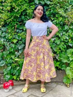 Button Betty Skirt Forna Custard