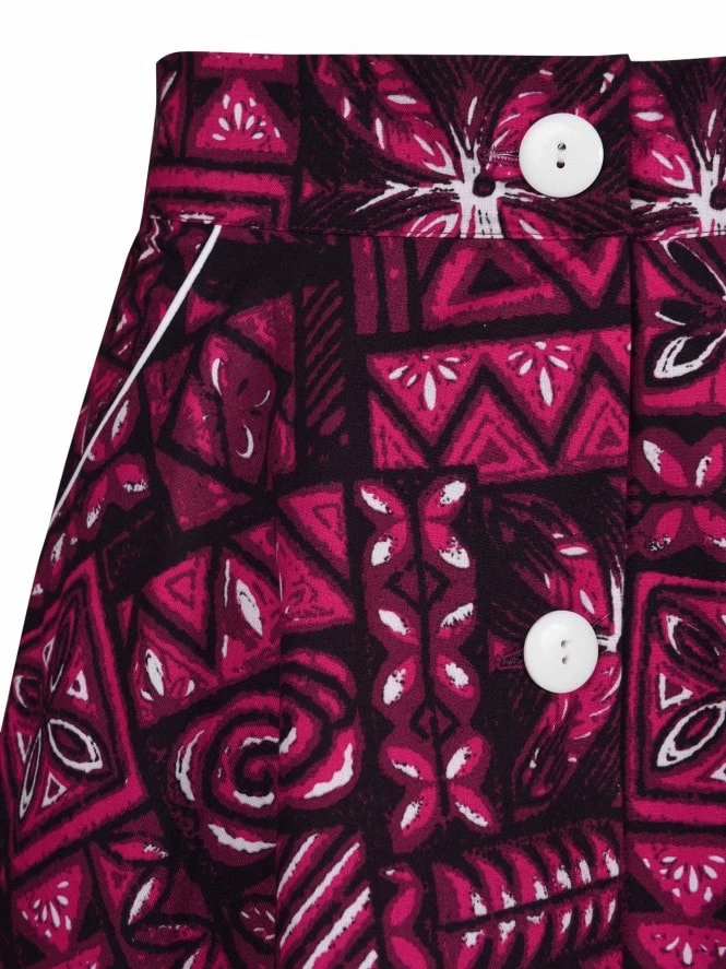 Button Betty Skirt Tapa Pink 5 Button Betty Skirt Tapa Pink - Image 3