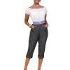 Capri Pants Blue Denim Gold Stitch -Chic Apparel Shop capri pants blue denim gold stitch p1139 23902 medium