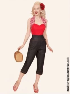 Capri Pants Blue Denim Gold Stitch 8 Capri Pants Blue Denim Gold Stitch -Chic Apparel Shop capri pants blue denim gold stitch p1139 4099 medium