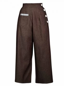 Chocolate Denim Culottes