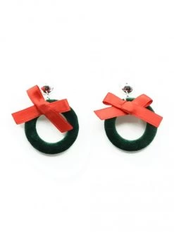 Christmas Wreath Earrings