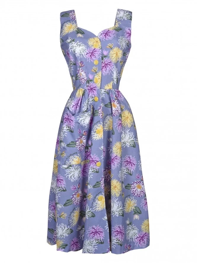 Chrysanthemum Lilac Betty Sundress 6 Chrysanthemum Lilac Betty Sundress - Image 4