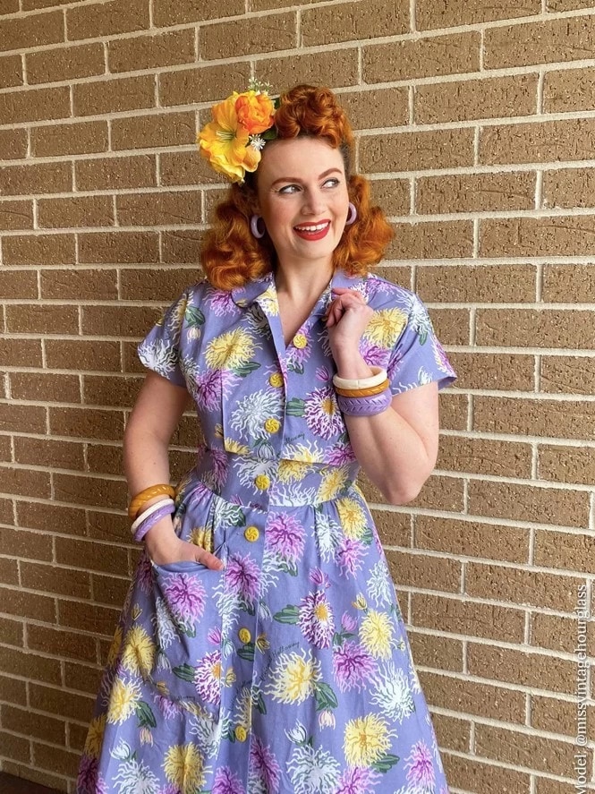 Chrysanthemum Lilac Betty Sundress 4 Chrysanthemum Lilac Betty Sundress - Image 2