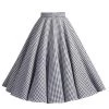 Circle Skirt Black And White Gingham 2 Circle Skirt Black And White Gingham -Chic Apparel Shop circle skirt black and white gingham p5724 25246 medium