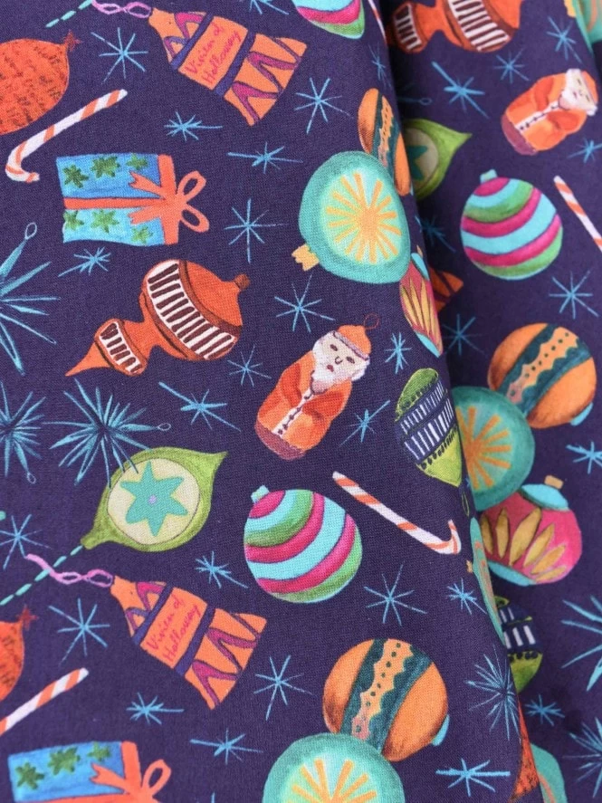 Circle Skirt Blue Christmas 4 Circle Skirt Blue Christmas - Image 2