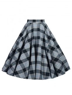 Circle Skirt Blueberry Tartan