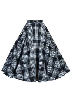 Circle Skirt Blueberry Tartan -Chic Apparel Shop circle skirt blueberry tartan p5529 24328 medium