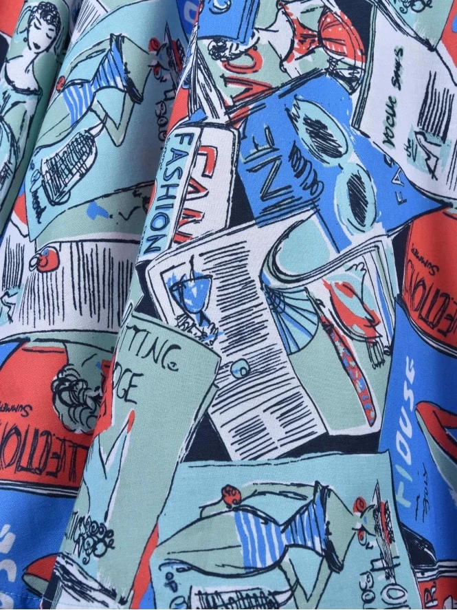 Circle Skirt Cover Girl Blue 4 Circle Skirt Cover Girl Blue - Image 2