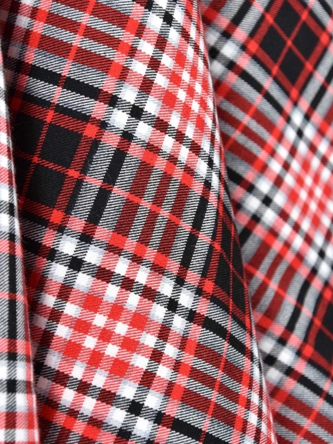 Circle Skirt Cranberry Tartan 5 Circle Skirt Cranberry Tartan - Image 3