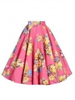 Circle Skirt Gardener Pink -Chic Apparel Shop circle skirt gardener pink p5805 25586 medium