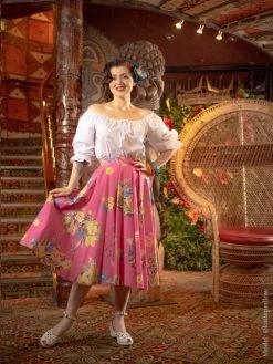 Circle Skirt Gardener Pink